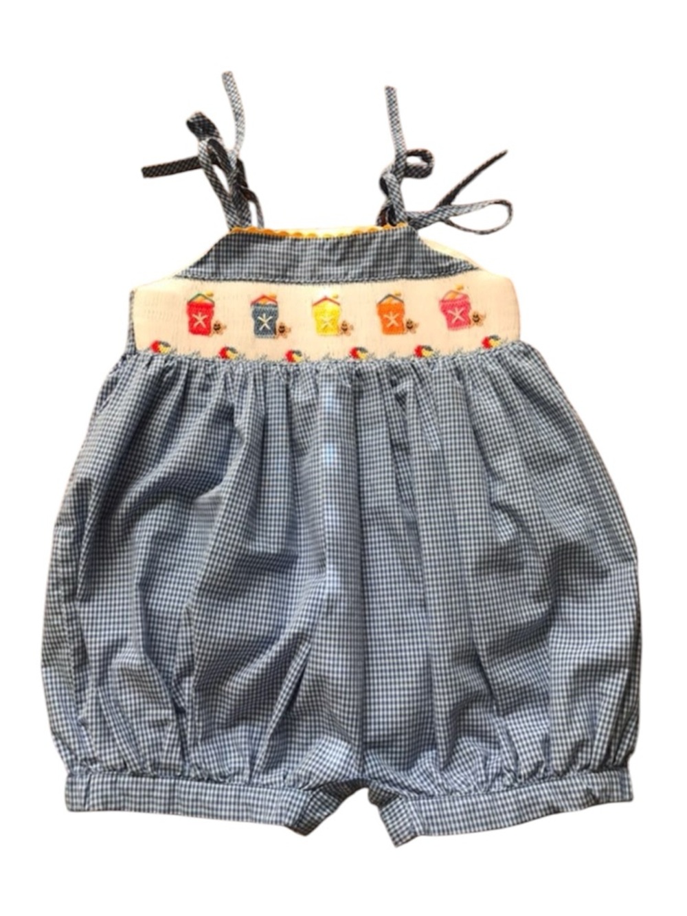 Summer Smocked Baby Romper